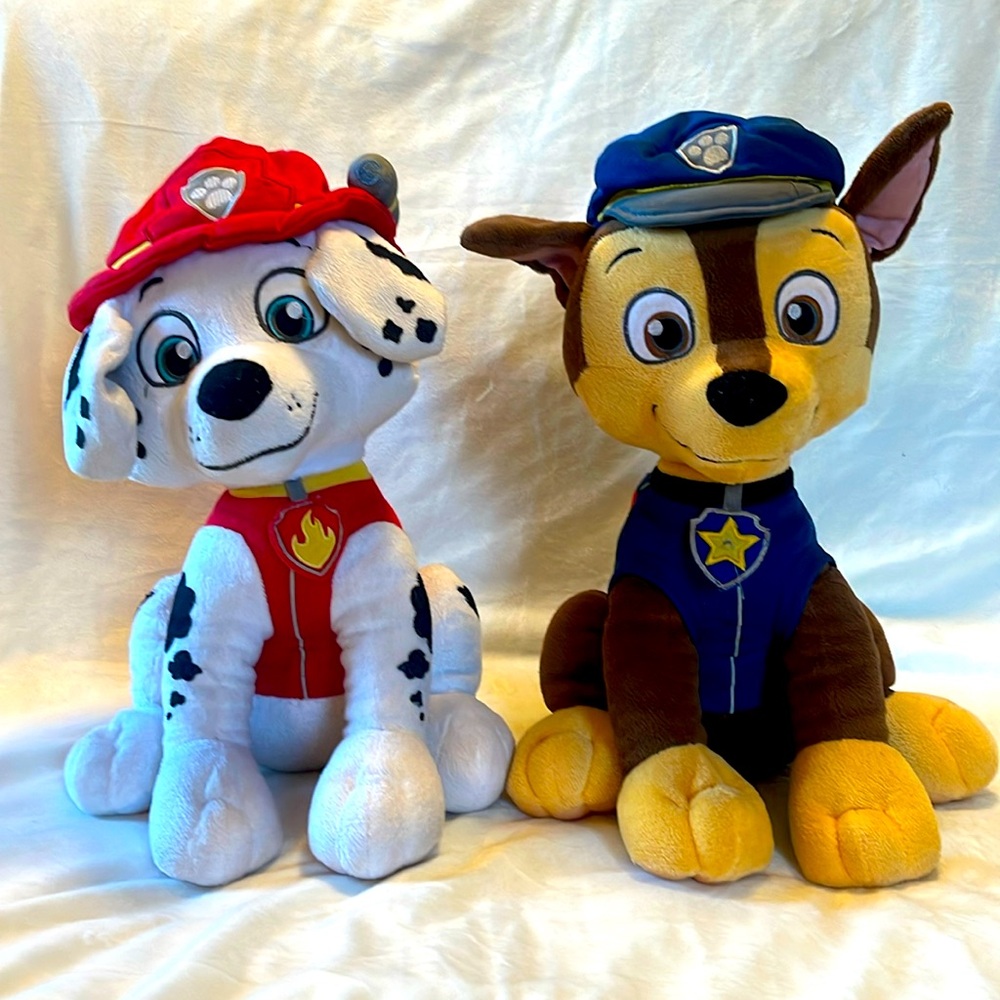 Paw Patrol Large Plush Chase & Marshall